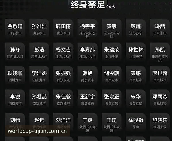 足协第三批禁足名单全面解析：65名从业者遭重罚，世界杯竞猜平台用户热议行业变革